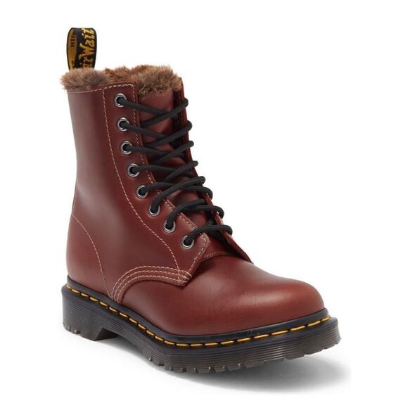 Dr. Martens | 1460 Serena Aburzzo Lug Sole Leather Boots - Picture 1 of 9